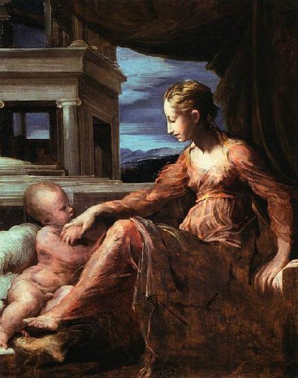 Francesco Parmigianino Virgin and Child oil painting image